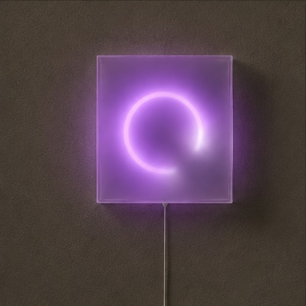 Circa glowing purple